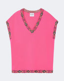 Pull en cachemire rose pour femme - Kujten packshot