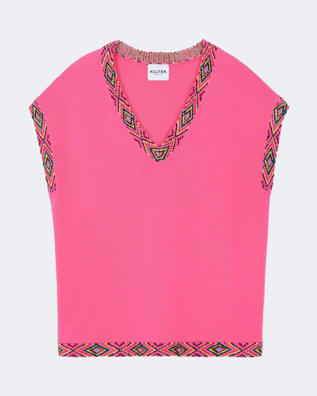 Sweater Velia fluorescent pink - Image principale