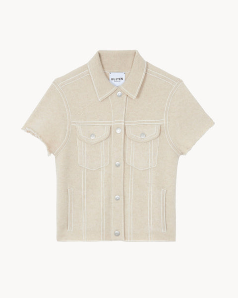 Veste Jessinda beige organic - Image principale