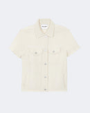 Veste en cachemire blanc pour femme - Kujten packshot