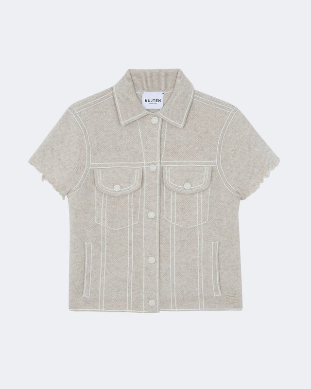 Veste Jessinda avoine - Image principale