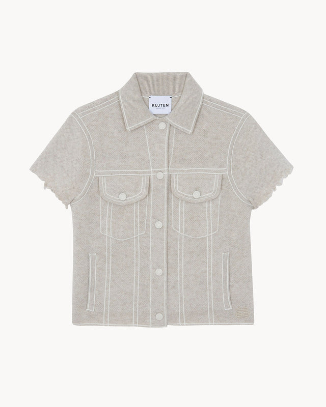 Veste Jessinda avoine - Image principale