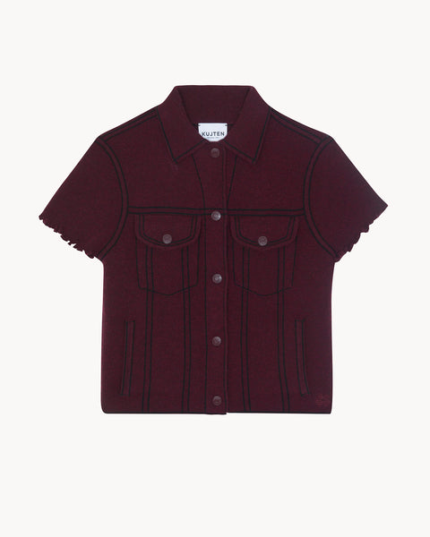 Jacket Jessinda burgundy - Image principale