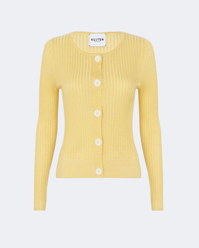Cardigan Tadeo light yellow - Image principale