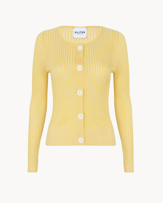 Cardigan Tadeo jaune clair - Image principale