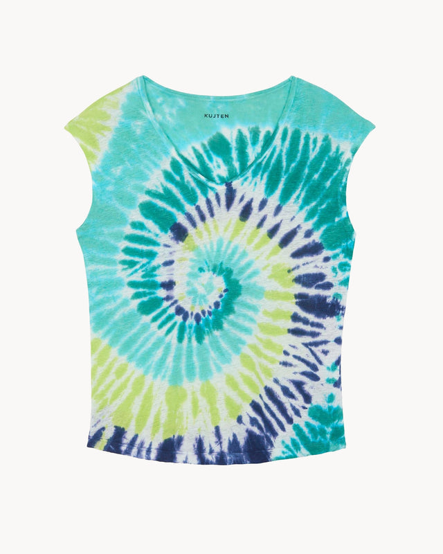 T-Shirt Karol Sunny blue green - Image principale