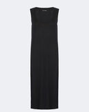 Robe en lin noir pour femme - Kujten packshot