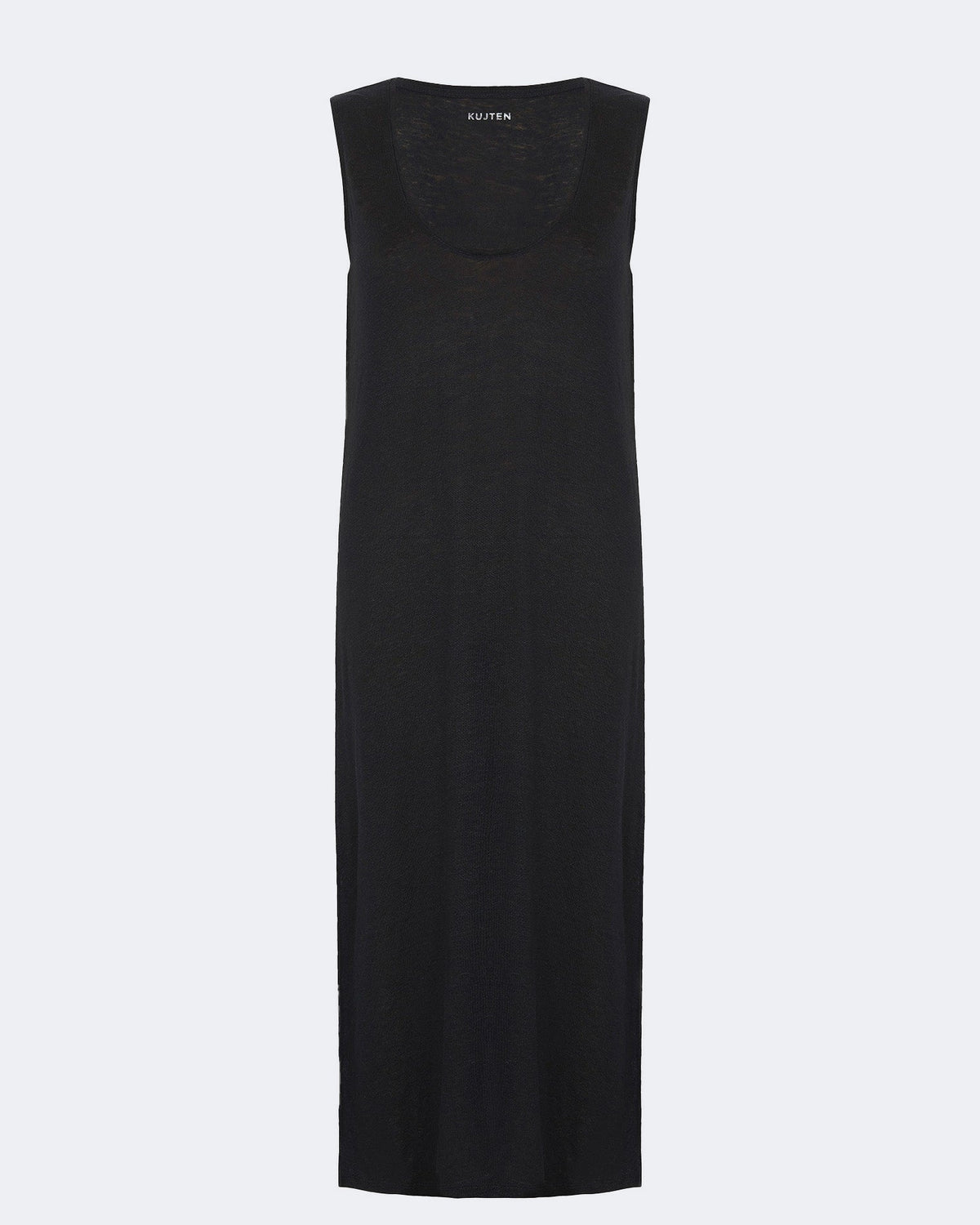 Robe en lin noir pour femme - Kujten packshot