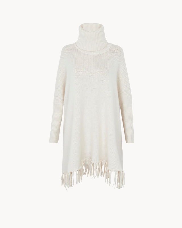 Poncho Cameron white - Image principale