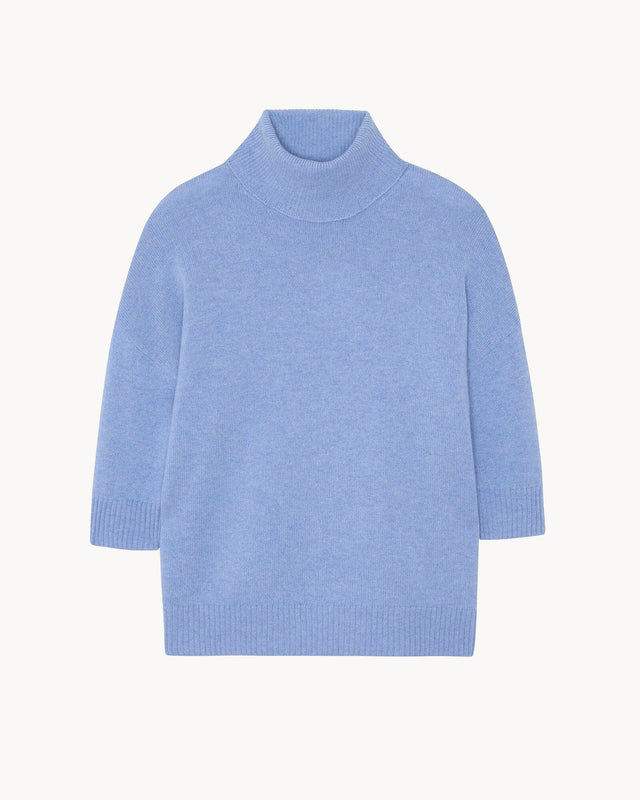 Sweater Mathilda Turtle blue jeans - Image principale