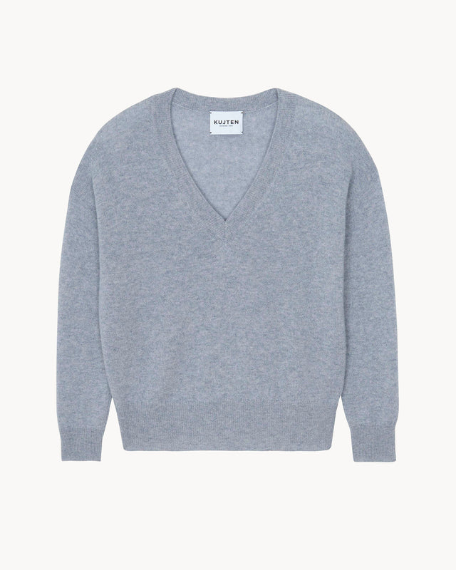 Sweater Wendy Plain marl gray - Image principale
