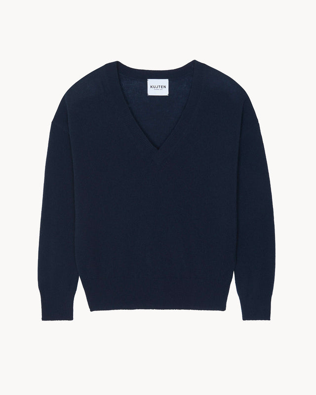 Sweater Wendy Plain dark navy blue - Image principale