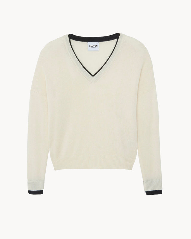 Pull Kai blanc vintage - Image principale