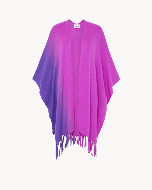 Cape Aviva Fringes Dip Dye fluorescent purple - Image principale
