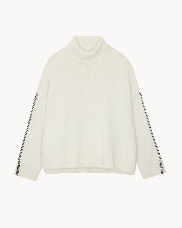 Sweater Eanna vintage white - Image principale