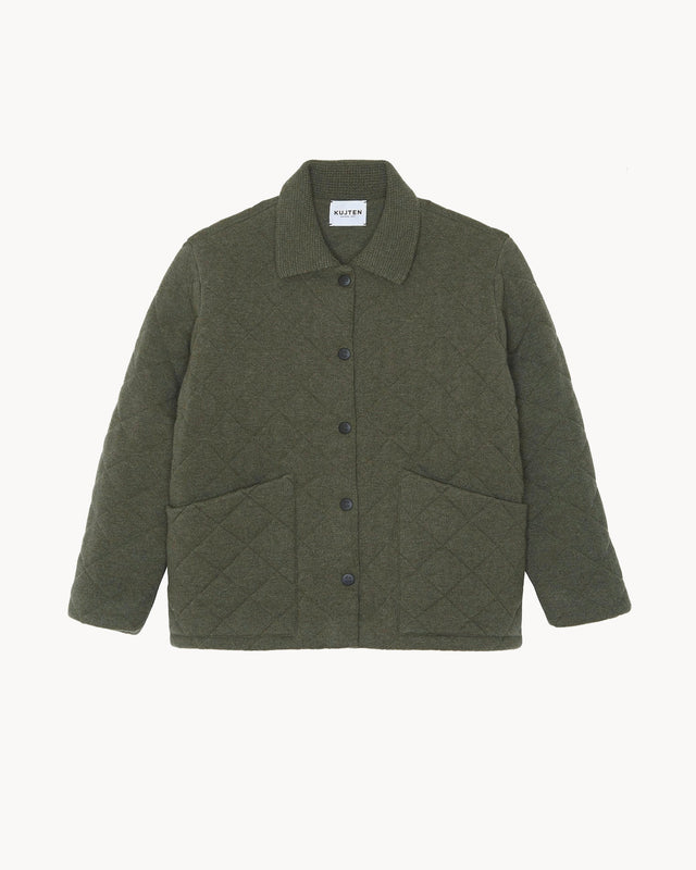 Coat Alby dark khaki - Image principale