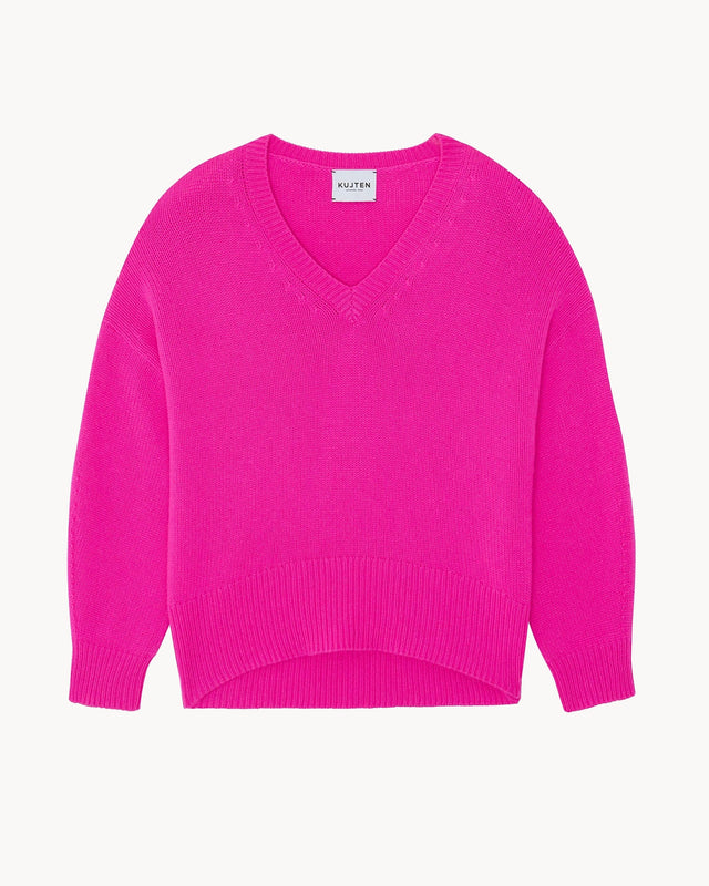 Pull Eugenie rose néon - Image principale