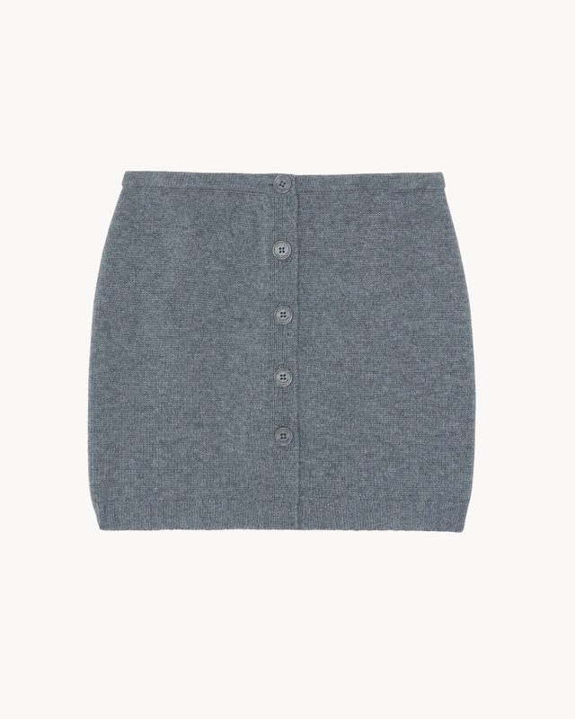 Skirt Regina flannel gray - Image principale