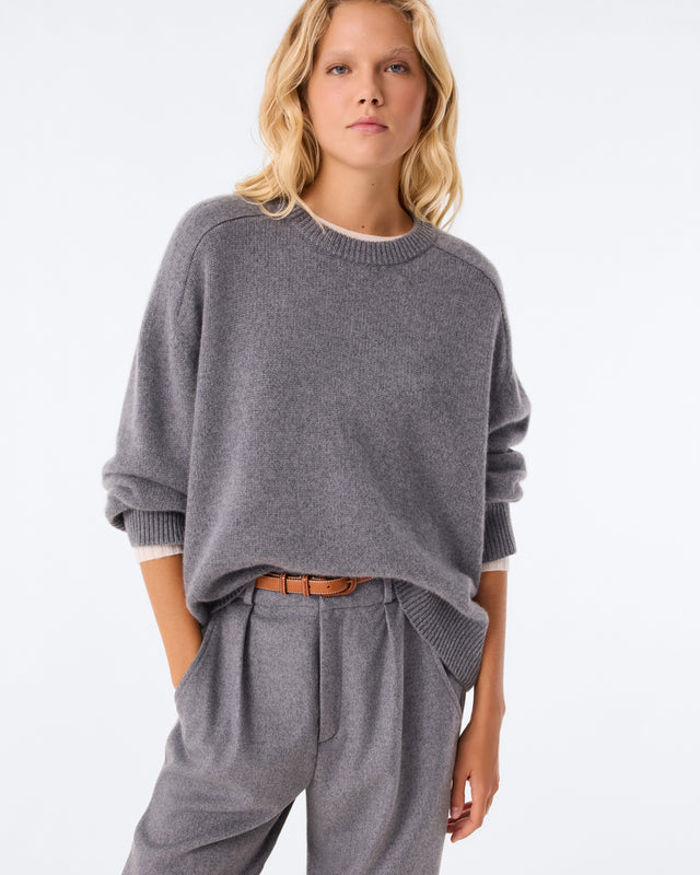 Pull Diane gris flanelle - Image principale