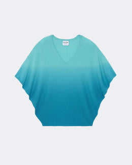Top en cachemire vert pour femme - Kujten packshot
