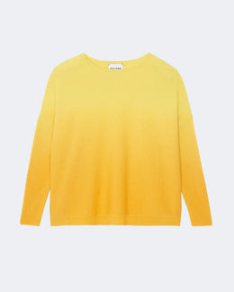 Pull en cachemire jaune pour femme - Kujten packshot