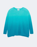 Pull en cachemire vert pour femme - Kujten packshot