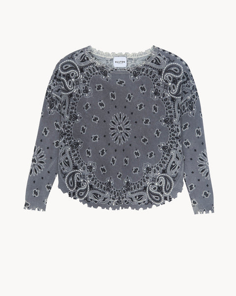 Sweater Mela Bandana Bico flannel gray - Image principale