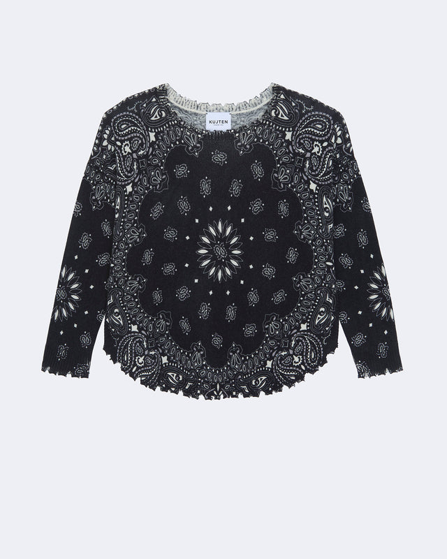 Pull Mela Bandana Bico noir - blanc - Image principale