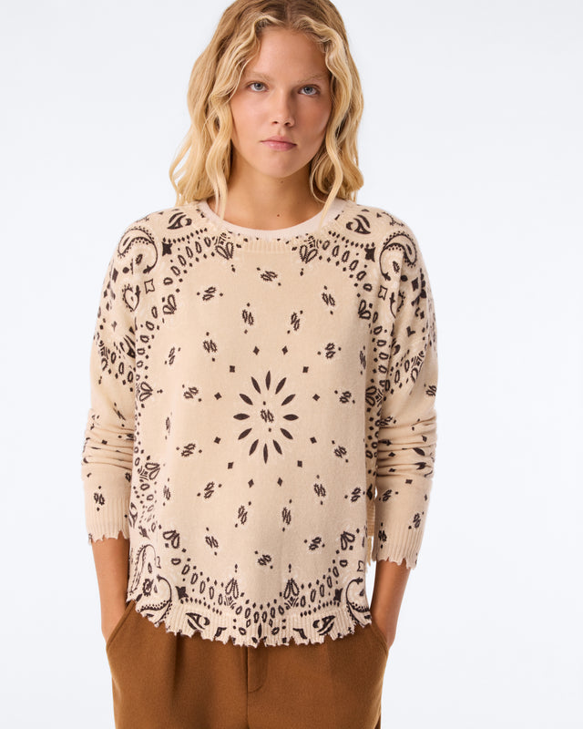 Sweater Mela Bandana Bico organic brown - Image principale