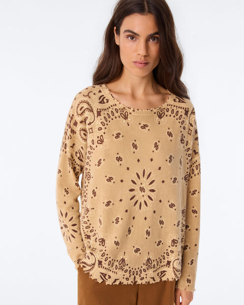 Sweater Mela Bandana Bico Anise Latte - Image 2