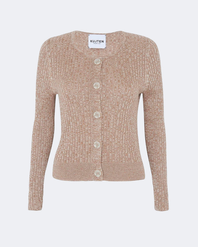 Cardigan Telia organic beige - Image principale