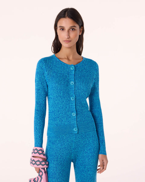Cardigan Telia bleu kabalos - Image principale