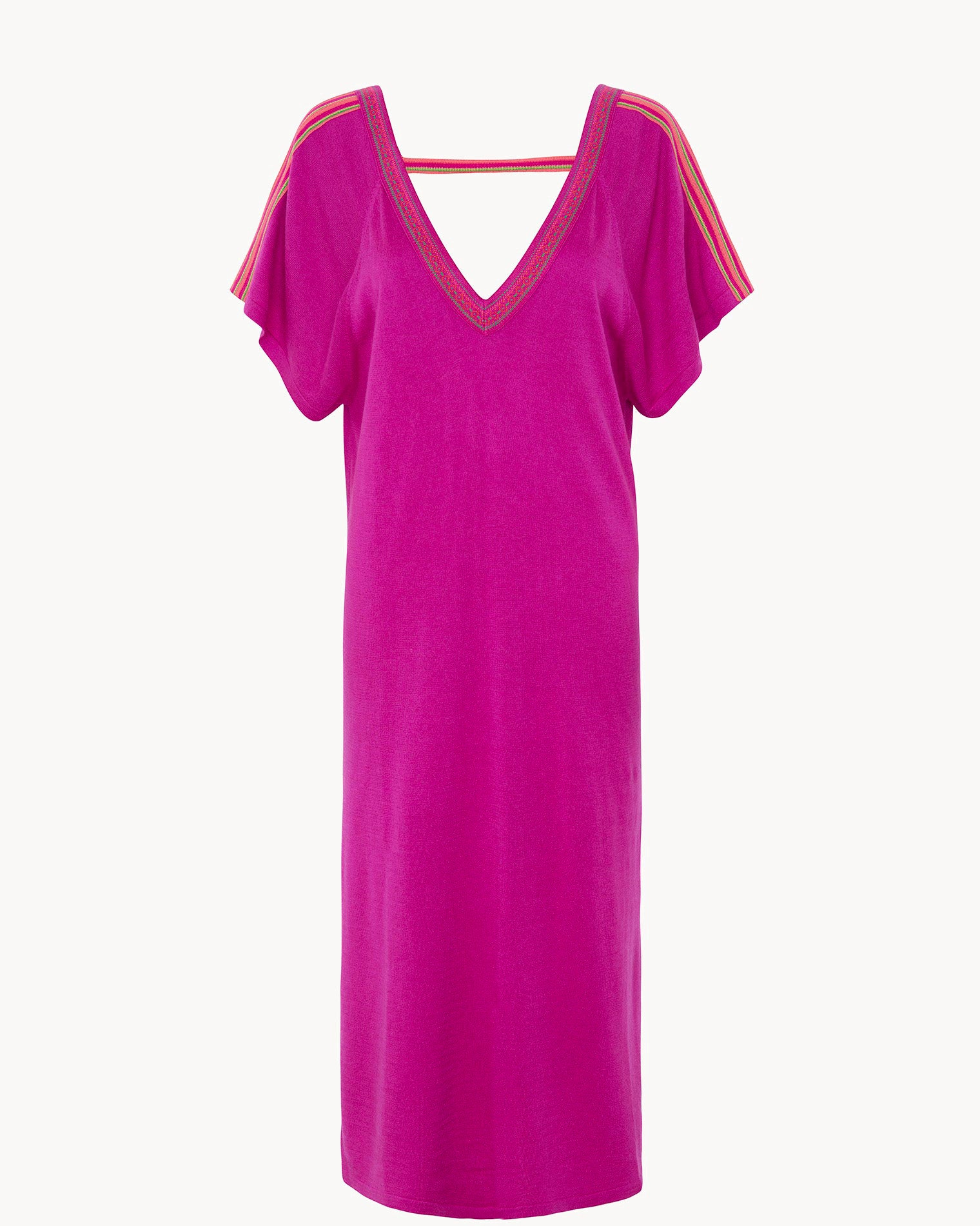 purple cashmere dress Cashmere drop shoulder dress in purple