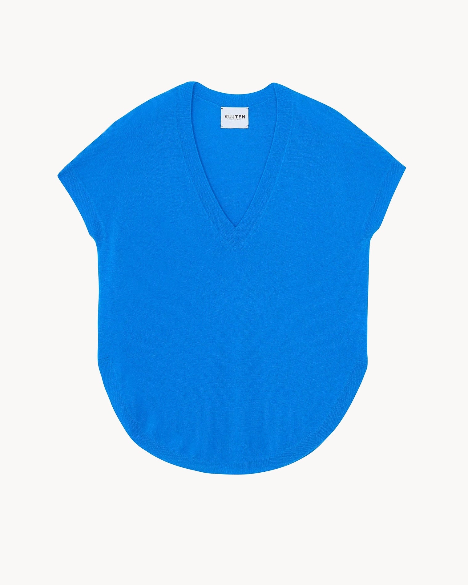 Pull Cachemire Col V Sans Manche Deep Kabalos Kujten Cachemire