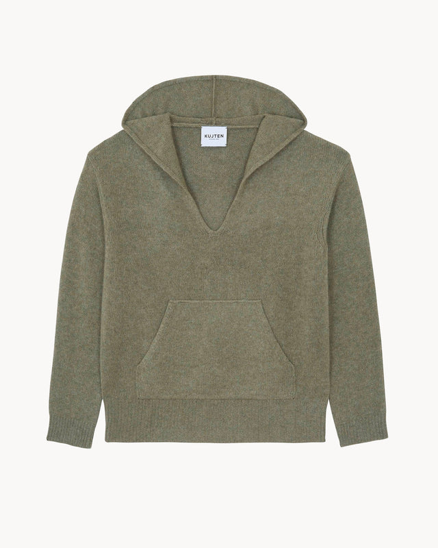 Hoodie Deepika marl khaki - Image principale