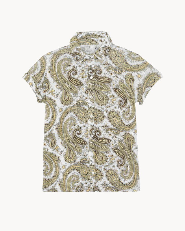 Shirt Mihika Paisley light khaki - Image principale