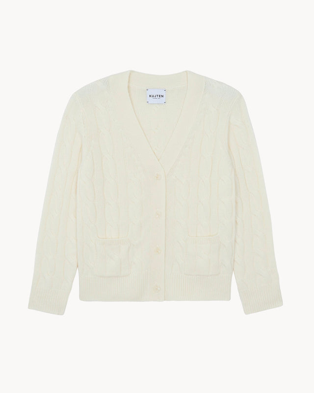 Cardigan April blanc - Image principale