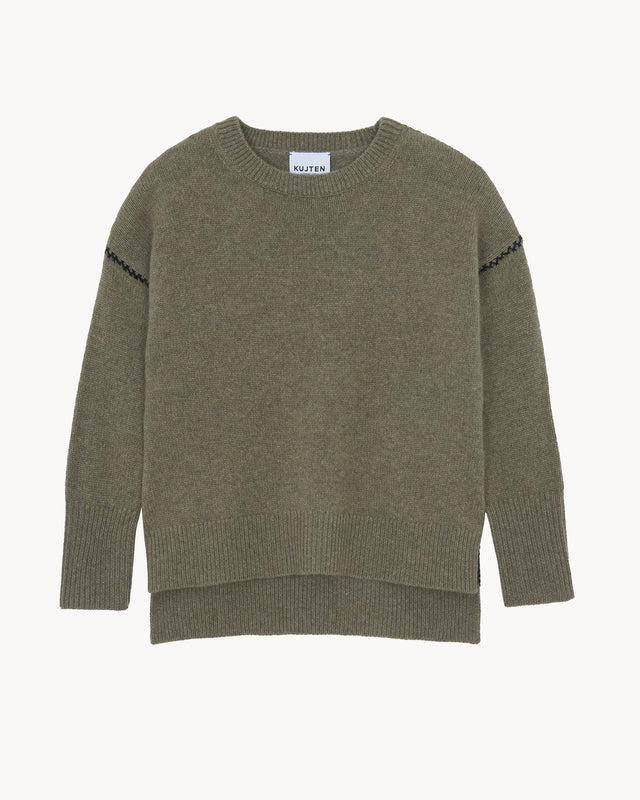 Pull Fifi kaki chiné - Image principale