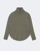 Pull en cachemire kaki pour femme - Kujten packshot