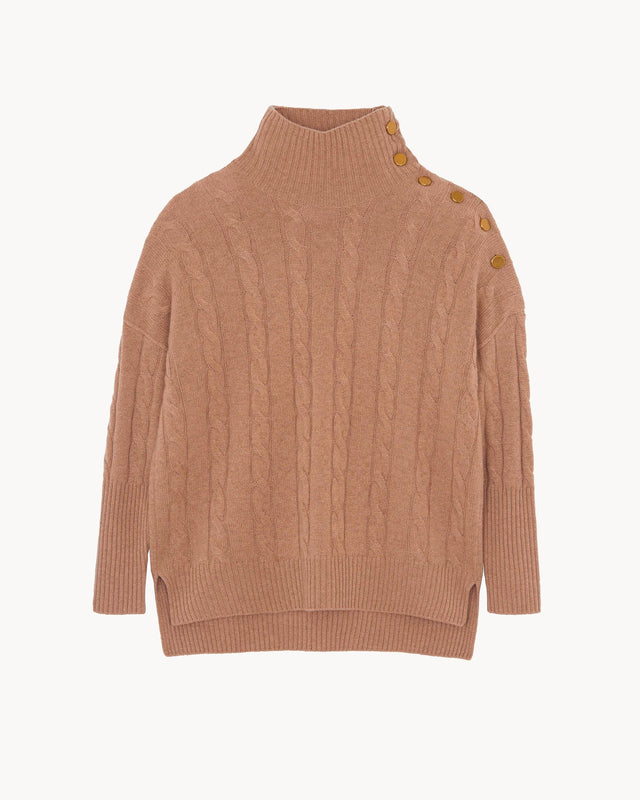 Pull Inko marron camelo - Image principale