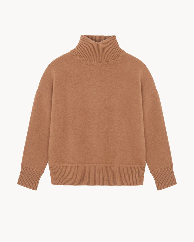 Pull Ullo marron camelo - Image principale