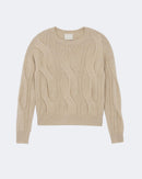 Pull en cachemire beige pour femme - Kujten packshot