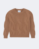 Pull en cachemire camel pour femme - Kujten packshot