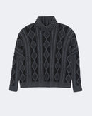 Pull en cachemire noir pour femme - Kujten packshot