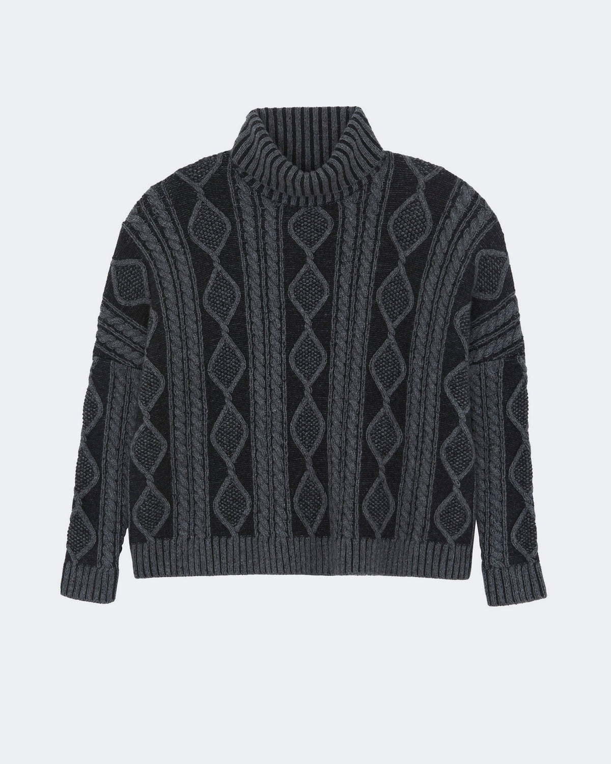 Pull en cachemire noir pour femme - Kujten packshot