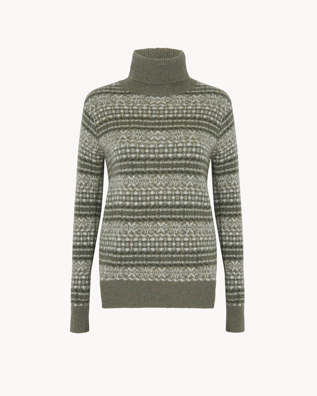 Pull Oprah kaki chiné - Image principale