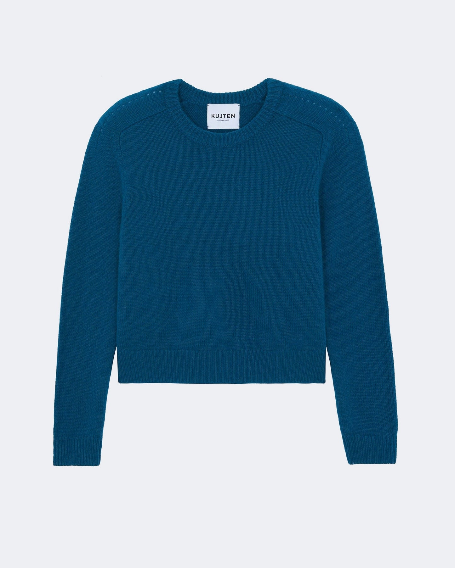 Pull en cachemire vert pour femme - Kujten packshot