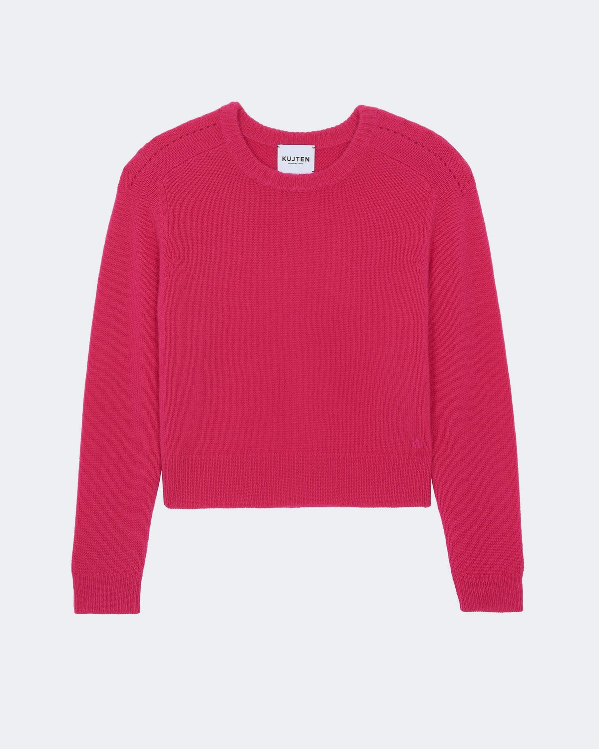 Pull en cachemire rose pour femme - Kujten packshot