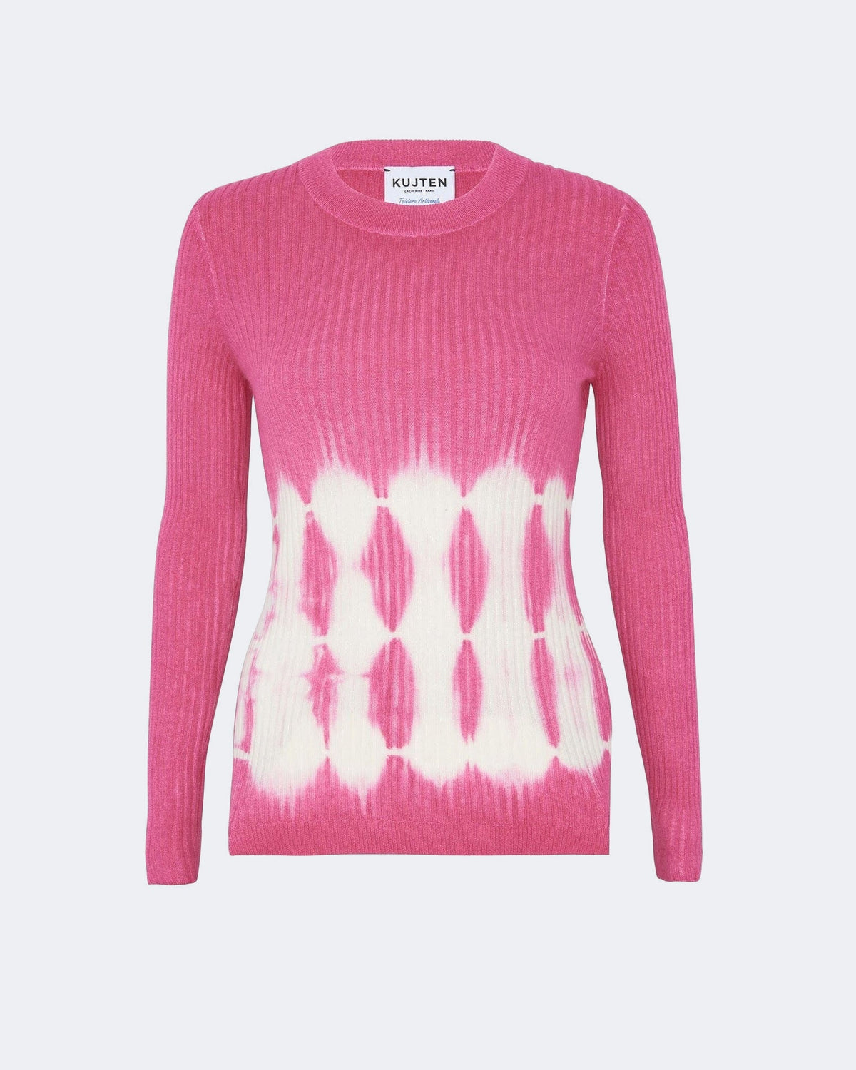Pull en cachemire rose pour femme - Kujten packshot