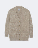 Gilet en cachemire beige pour femme - Kujten packshot